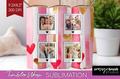 Valentines Day Photo Tumbler PNG - Heart Picture Tumbler Product Image 1