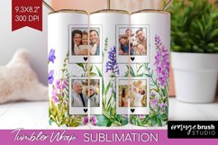 Wildflowers Photo Tumbler PNG - Floral Picture Tumbler Wrap Product Image 1