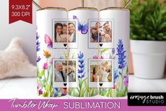 Wildflowers Photo Tumbler PNG - Floral Picture Tumbler Wrap Product Image 1