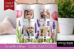 Wildflowers Photo Tumbler PNG - Floral Picture Tumbler Wrap Product Image 1