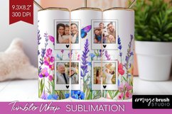 Wildflowers Photo Tumbler PNG - Floral Picture Tumbler Wrap Product Image 1