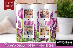 Wildflowers Photo Tumbler PNG - Floral Picture Tumbler Wrap Product Image 1
