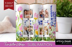 Wildflowers Photo Tumbler PNG - Floral Picture Tumbler Wrap Product Image 1