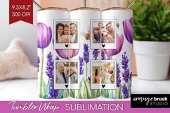 Wildflowers Photo Tumbler PNG - Floral Picture Tumbler Wrap Product Image 1