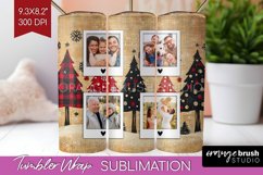 Christmas Photo Tumbler PNG - Christmas Tree Picture Tumbler Product Image 1