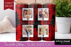 Christmas Photo Tumbler PNG - Christmas Tree Picture Tumbler Product Image 1