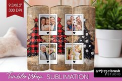 Christmas Photo Tumbler PNG - Christmas Tree Picture Tumbler Product Image 1