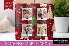 Christmas Photo Tumbler PNG - Christmas Tree Picture Tumbler Product Image 1