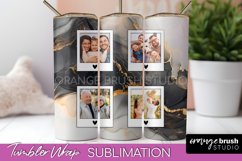 Photo Tumbler Wrap, Marble Family Frame Tumbler Sublimation Product Image 1