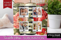 Floral Photo Tumbler PNG - Peony Flower Picture Tumbler Wrap Product Image 1