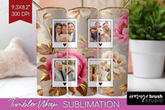 Floral Photo Tumbler PNG - Peony Flower Picture Tumbler Wrap Product Image 1