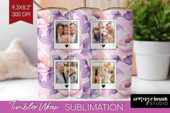 Floral Photo Tumbler PNG - Peony Flower Picture Tumbler Wrap Product Image 1