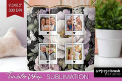 Floral Photo Tumbler PNG - Peony Flower Picture Tumbler Wrap Product Image 1