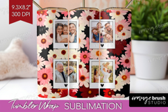 Retro Flowers Photo Tumbler PNG - Floral Picture Tumbler Product Image 1