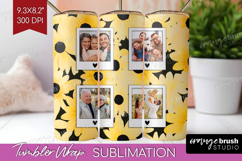 Retro Flowers Photo Tumbler PNG - Floral Picture Tumbler Product Image 1