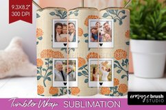 Flowers Photo Tumbler PNG - Vintage Floral Picture Tumbler Product Image 1
