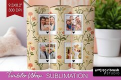 Flowers Photo Tumbler PNG - Vintage Floral Picture Tumbler Product Image 1