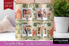 Flowers Photo Tumbler PNG - Vintage Floral Picture Tumbler Product Image 1