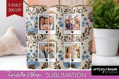 Flowers Photo Tumbler PNG - Vintage Floral Picture Tumbler Product Image 1