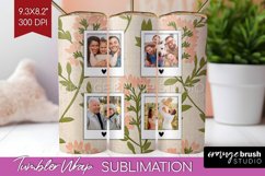 Flowers Photo Tumbler PNG - Vintage Floral Picture Tumbler Product Image 1