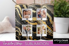 Photo Tumbler Wrap, Marble Family Frame Tumbler Sublimation Product Image 1