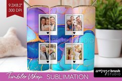 Alcohol Ink Photo Tumbler PNG - Marble Picture Tumbler Wrap Product Image 1