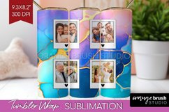 Alcohol Ink Photo Tumbler PNG - Marble Picture Tumbler Wrap Product Image 1