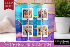 Alcohol Ink Photo Tumbler PNG - Marble Picture Tumbler Wrap Product Image 1