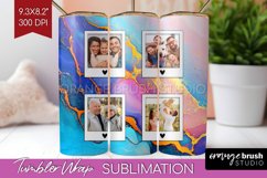 Alcohol Ink Photo Tumbler PNG - Marble Picture Tumbler Wrap Product Image 1