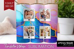 Alcohol Ink Photo Tumbler PNG - Marble Picture Tumbler Wrap Product Image 1