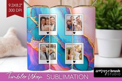 Alcohol Ink Photo Tumbler PNG - Marble Picture Tumbler Wrap Product Image 1