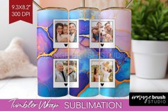 Alcohol Ink Photo Tumbler PNG - Marble Picture Tumbler Wrap Product Image 1