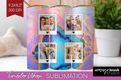 Alcohol Ink Photo Tumbler PNG - Marble Picture Tumbler Wrap Product Image 1