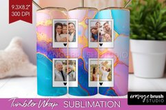 Alcohol Ink Photo Tumbler PNG - Marble Picture Tumbler Wrap Product Image 1