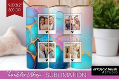 Alcohol Ink Photo Tumbler PNG - Marble Picture Tumbler Wrap Product Image 1