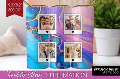 Alcohol Ink Photo Tumbler PNG - Marble Picture Tumbler Wrap Product Image 1