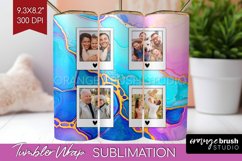 Alcohol Ink Photo Tumbler PNG - Marble Picture Tumbler Wrap Product Image 1