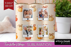Pumpkun Photo Tumbler PNG - Fall Picture Tumbler Wrap Product Image 1