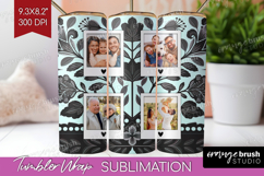 Folk Flowers Photo Tumbler PNG - Floral Picture Tumbler Wrap Product Image 1