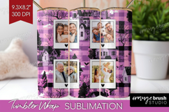 Halloween Photo Tumbler PNG - Spooky Picture Tumbler Wrap Product Image 1