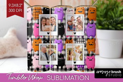 Halloween Photo Tumbler PNG - Spooky Picture Tumbler Wrap Product Image 1
