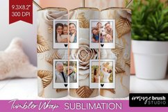 Rose Photo Tumbler PNG - Floral Picture Tumbler Wrap Product Image 1