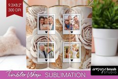Rose Photo Tumbler PNG - Floral Picture Tumbler Wrap Product Image 1