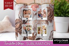 Rose Photo Tumbler PNG - Floral Picture Tumbler Wrap Product Image 1