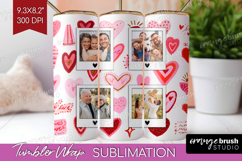 Heart Pattern Photo Tumbler PNG - Valentines Day Picture Product Image 1