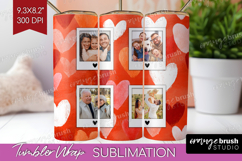 Heart Pattern Photo Tumbler PNG - Valentines Day Picture Product Image 1