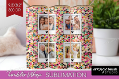 Heart Pattern Photo Tumbler PNG - Valentines Day Picture Product Image 1