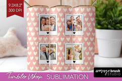 Heart Pattern Photo Tumbler PNG - Valentines Day Picture Product Image 1