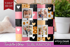 Heart Pattern Photo Tumbler PNG - Valentines Day Picture Product Image 1