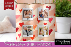 Heart Pattern Photo Tumbler PNG - Valentines Day Picture Product Image 1